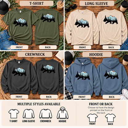 Mountain Bear | Outdoor T-Shirt, Long Sleeve, Crewneck & Hoodie