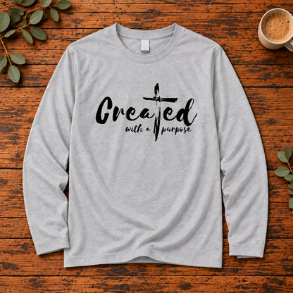 Created With a Purpose Christian Shirt, Crewneck & Hoodie