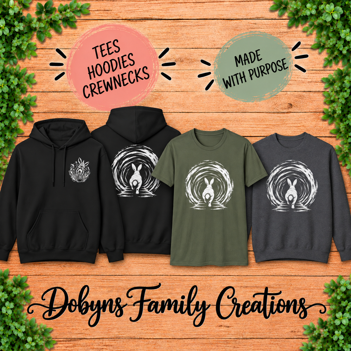 Down the Rabbit Hole Shirt, Crewneck & Hoodie