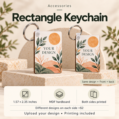 Product title Personalized Accessories – Custom Keychains, Mouse Pads, Ornaments & Tote Bags