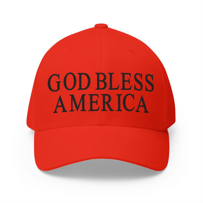 God Bless America Embroidered Hat