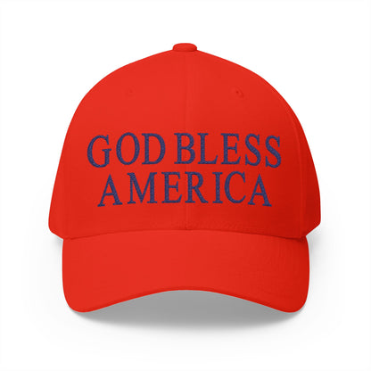 God Bless America Embroidered Hat