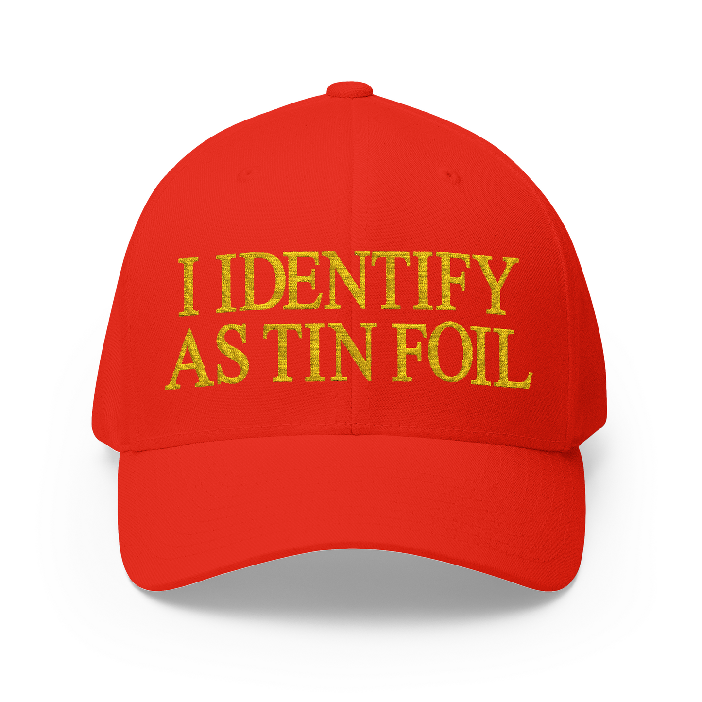 I Identify As Tin Foil Embroidered Hat