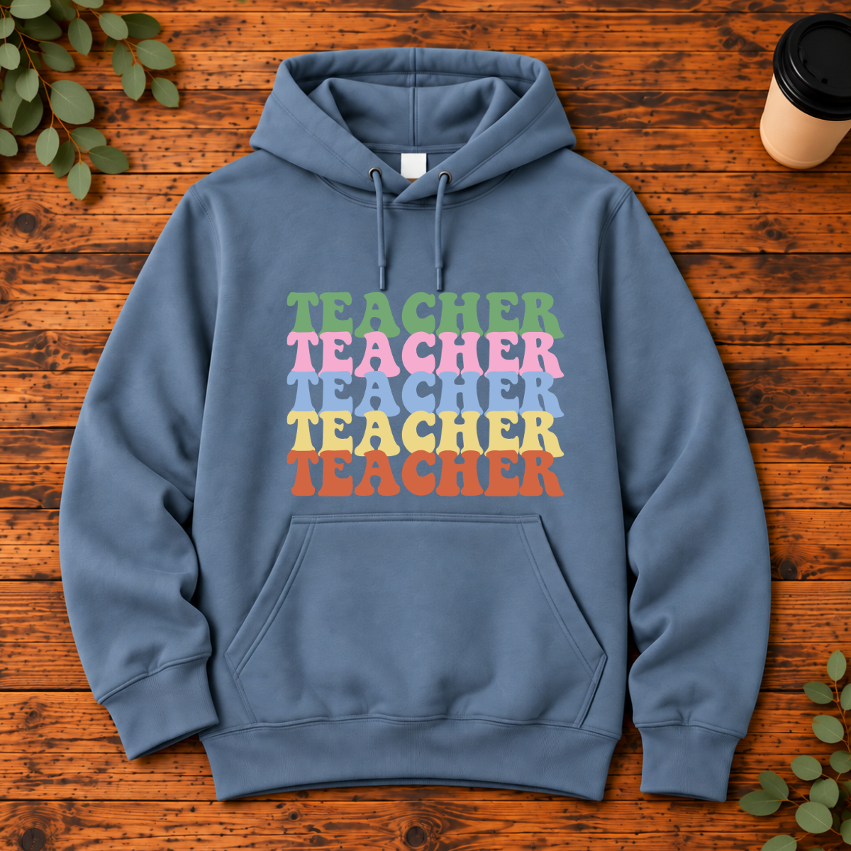Teacher Retro Rainbow | T-Shirt, Long Sleeve, Crewneck & Hoodie