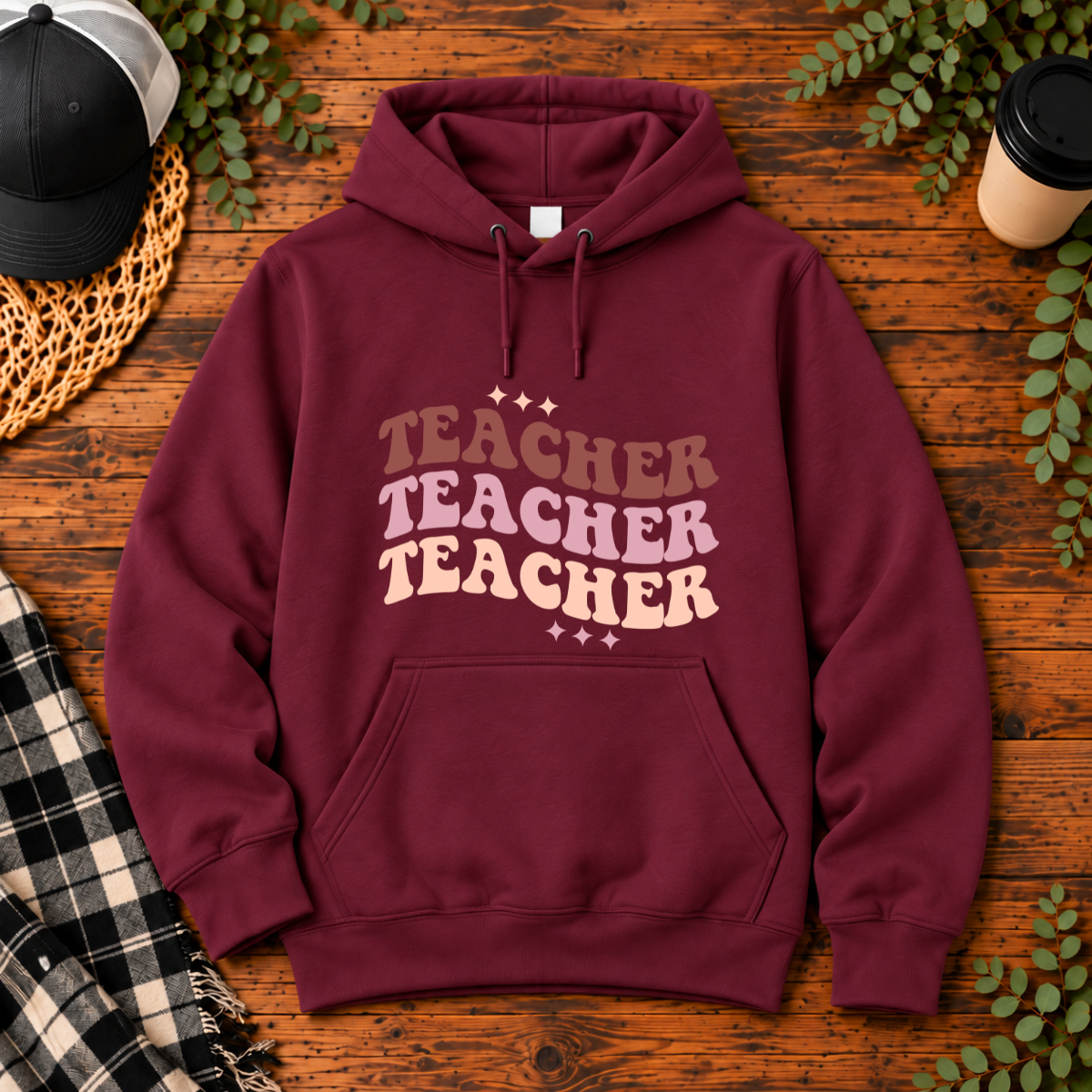 Retro Teacher Repeat | T-Shirt, Long Sleeve, Crewneck & Hoodie