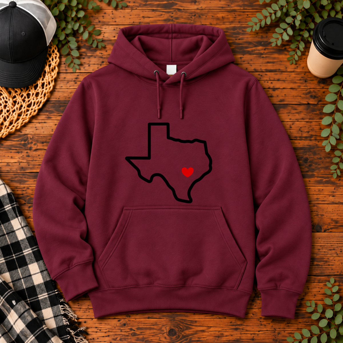Austin Texas Home Heart | T-Shirt, Long Sleeve, Crewneck & Hoodie