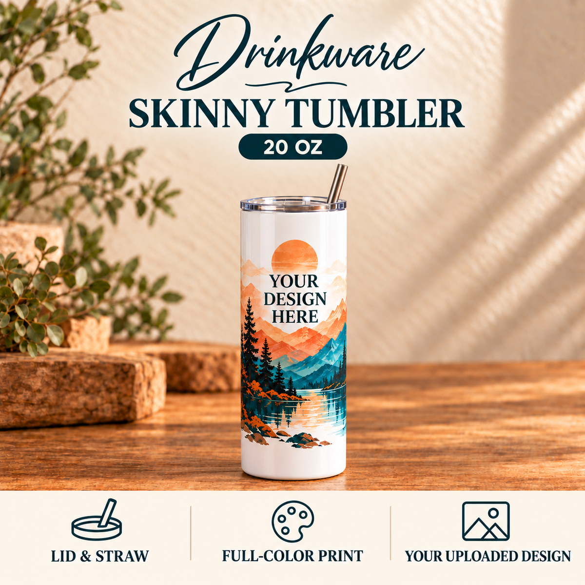 Custom Drinkware – Personalized Mugs, Tumblers, Water Bottles, Can Coolers & Coasters
