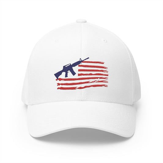 USA Flag AR Embroidered Hat