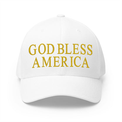 God Bless America Embroidered Hat