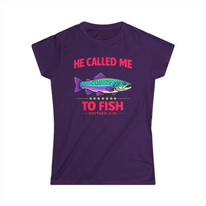He Called Me To Fish Cotton Tee Shirt