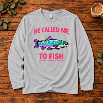 He Called Me to Fish Shirt | Matthew 4:19 Christian Fishing Apparel