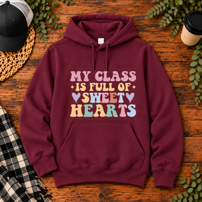 My Class Is Full of Sweet Hearts | Teacher T-Shirt, Long Sleeve, Crewneck & Hoodie