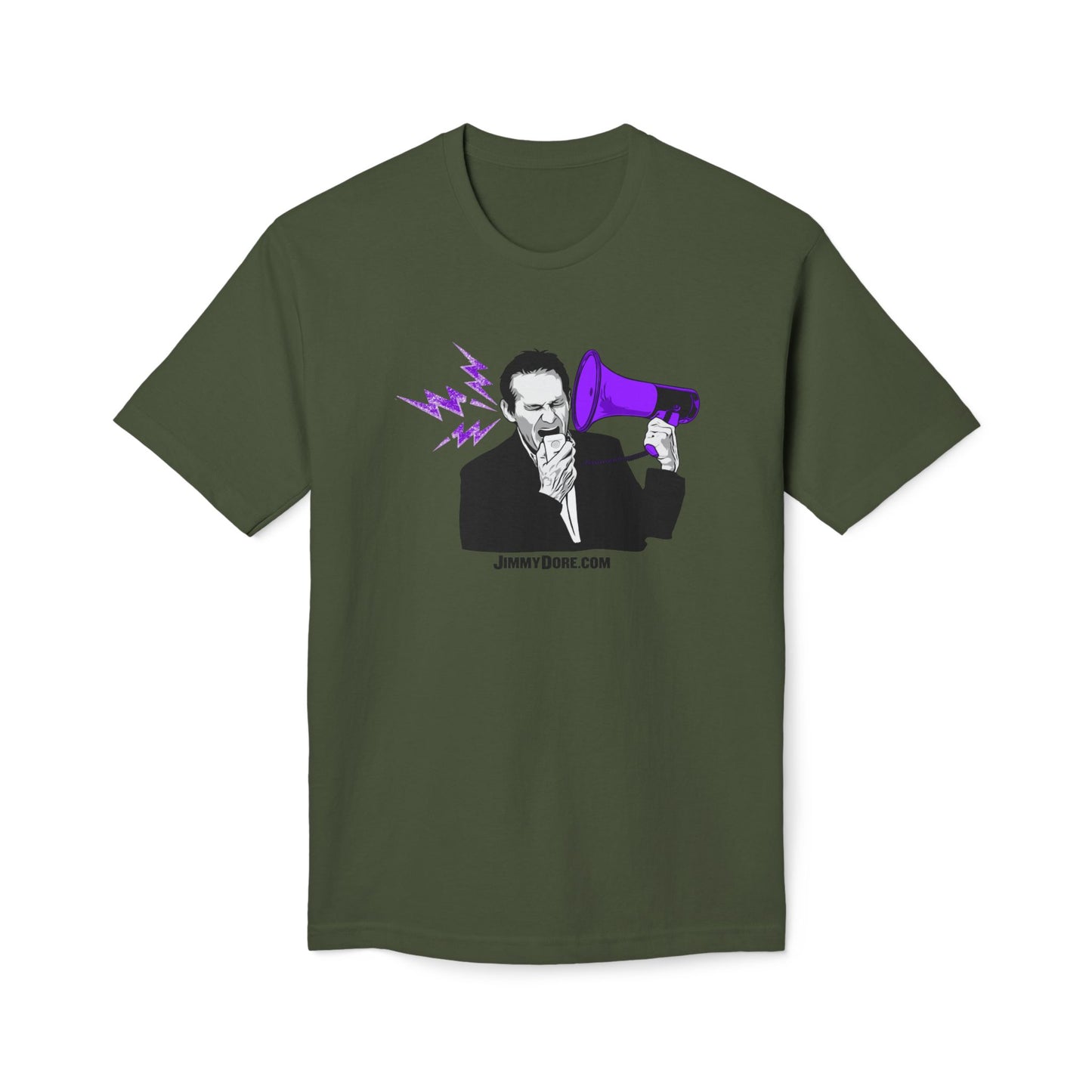 Jimmy Dore Bullhorn Logo Cotton Tee Shirt