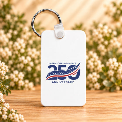 America 250th Anniversary — Rectangle Keychain