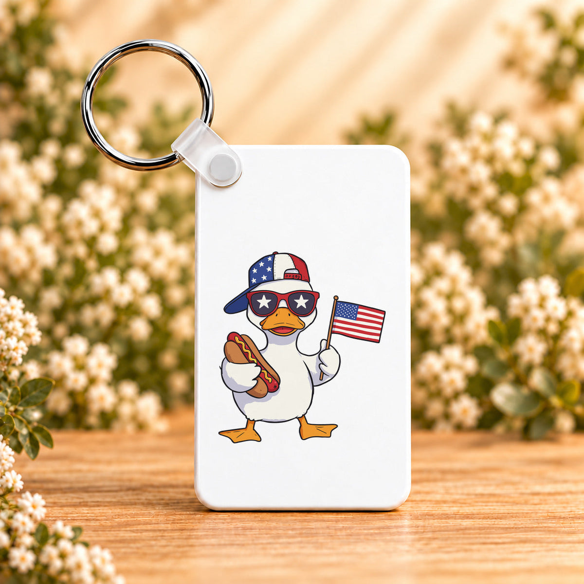 American Duck — Rectangle Keychain
