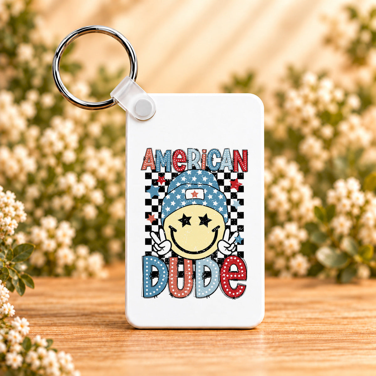 American Dude — Rectangle Keychain