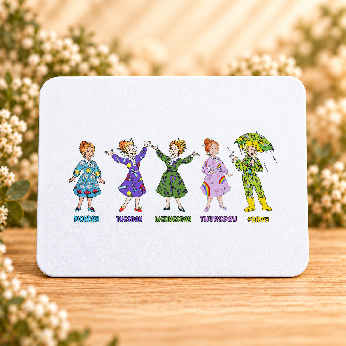 Days of the Week — Rectangular Mouse Pad