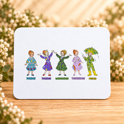 Days of the Week — Rectangular Mouse Pad