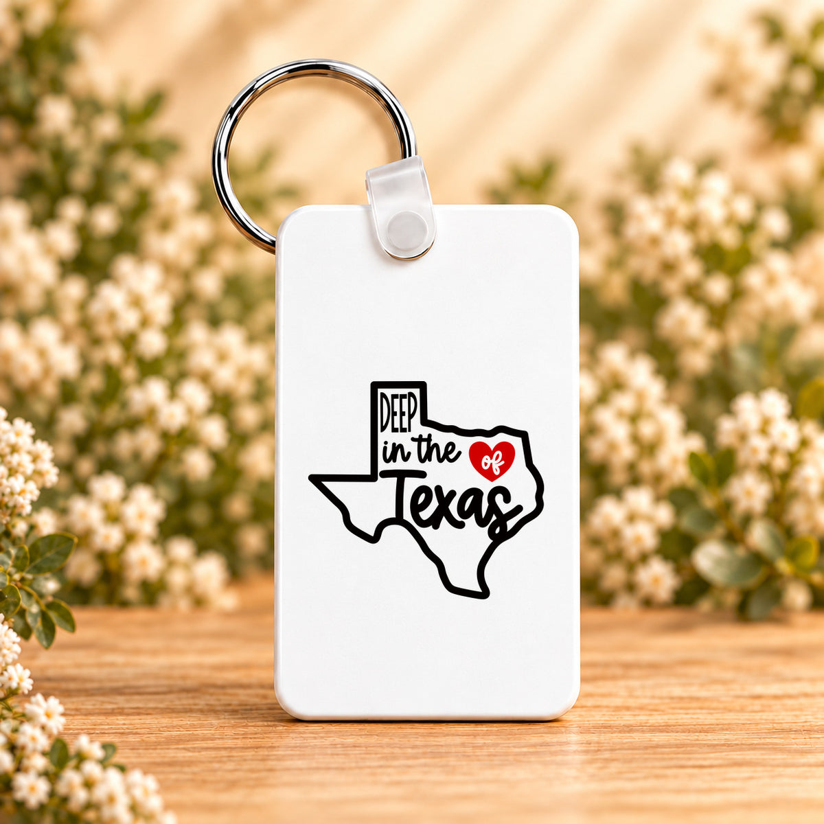 Deep in the Heart of Texas — Rectangle Keychain