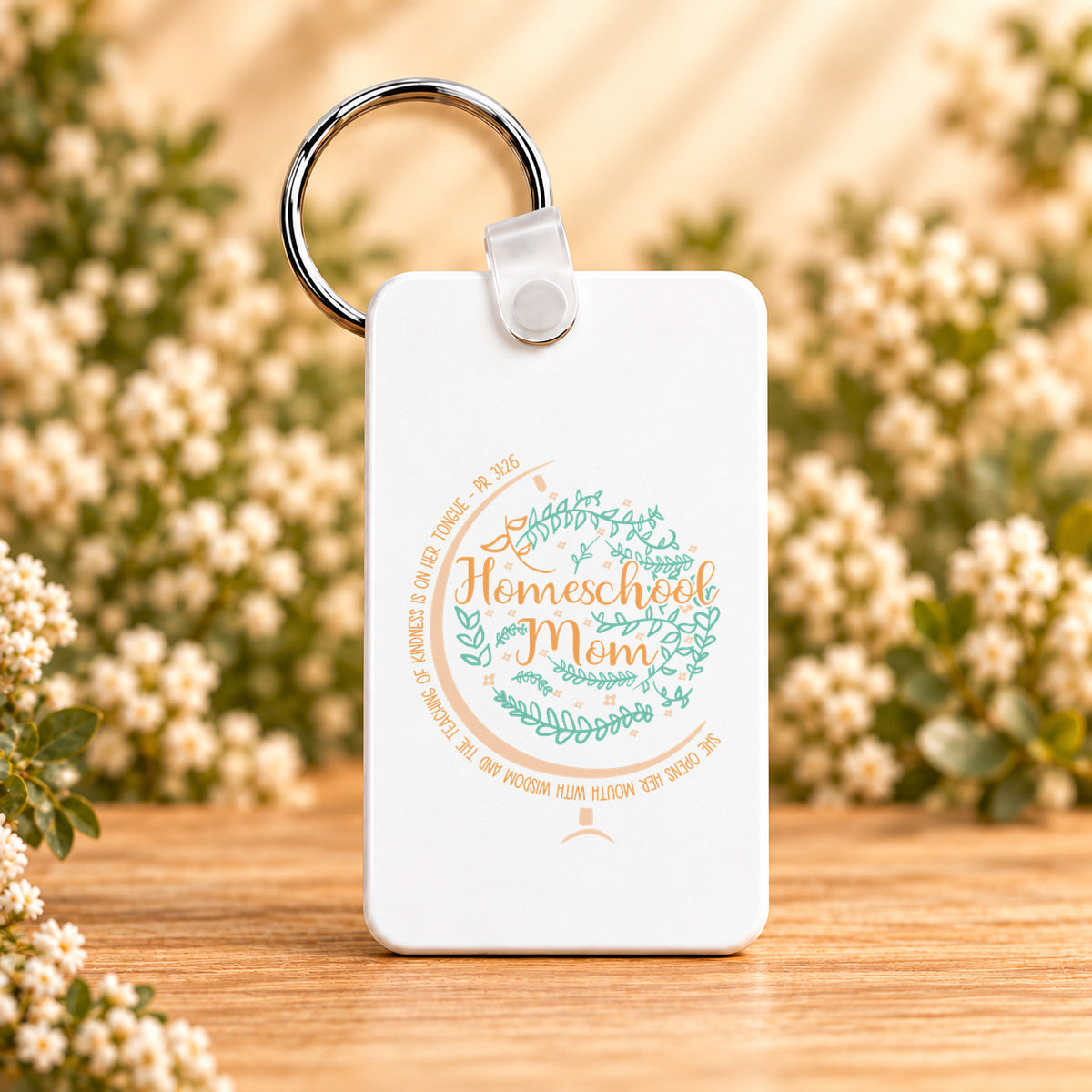 Homeschool Mom — Rectangle Keychain