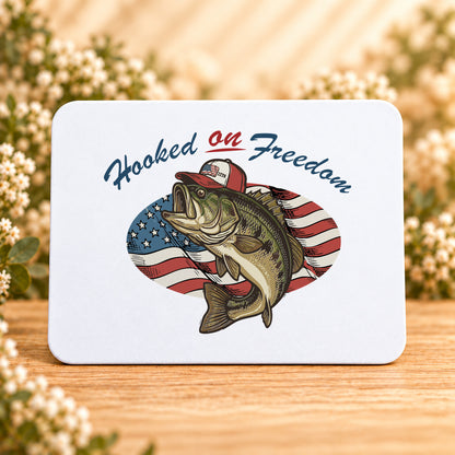 Hooked on Freedom — Rectangular Mouse Pad
