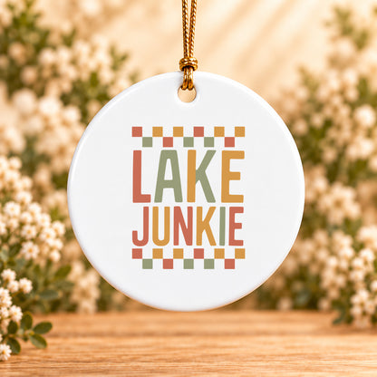 Lake Junkie — Round Ceramic Ornament
