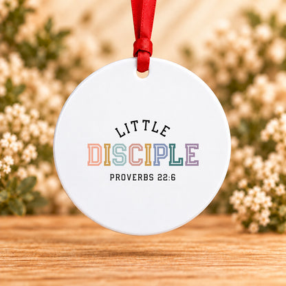 Little Disciple — Round Metal Ornament