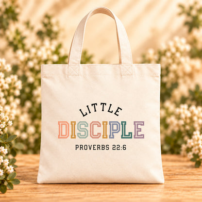 Little Disciple — Beige Canvas Tote Bag