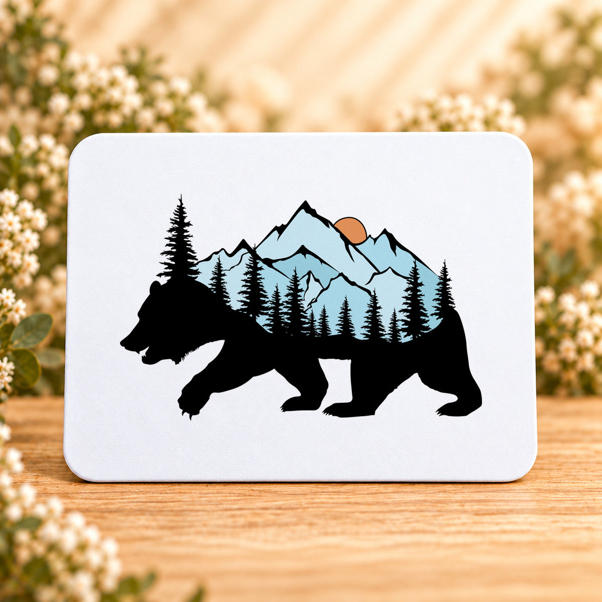 Mountain Bear — Rectangular Mouse Pad