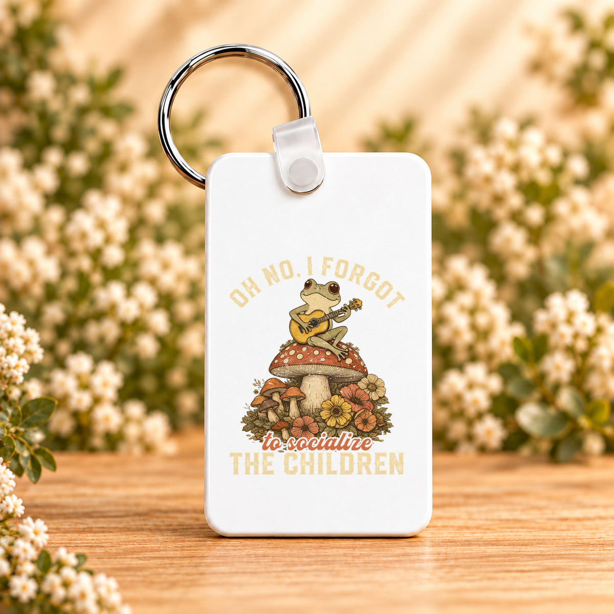 Oh No, I Forgot to Socialize the Children — Rectangle Keychain