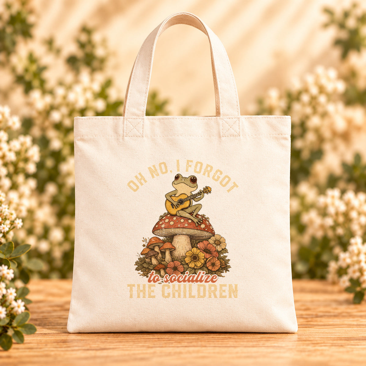Oh No, I Forgot to Socialize the Children — Beige Canvas Tote Bag