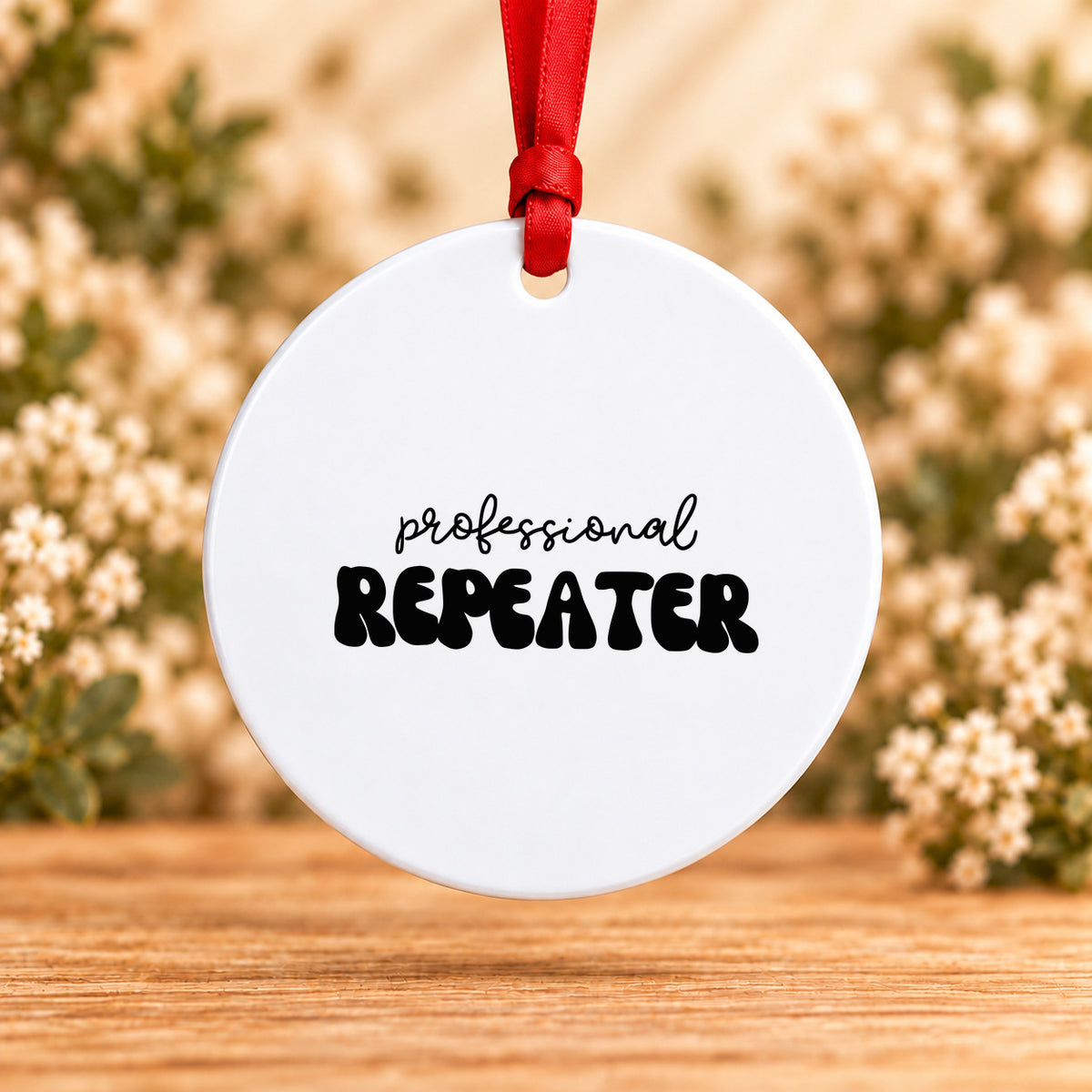 Professional Repeater — Round Metal Ornament