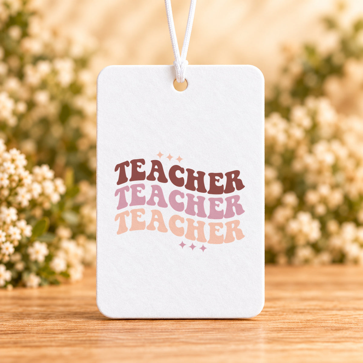 Retro Teacher Repeat — Air Freshener