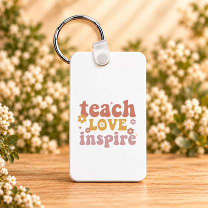 Teach Love Inspire — Rectangle Keychain