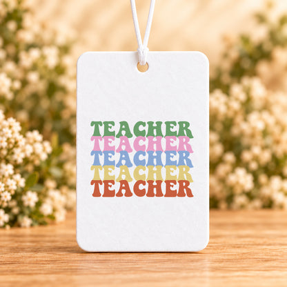 Teacher Retro Rainbow — Air Freshener