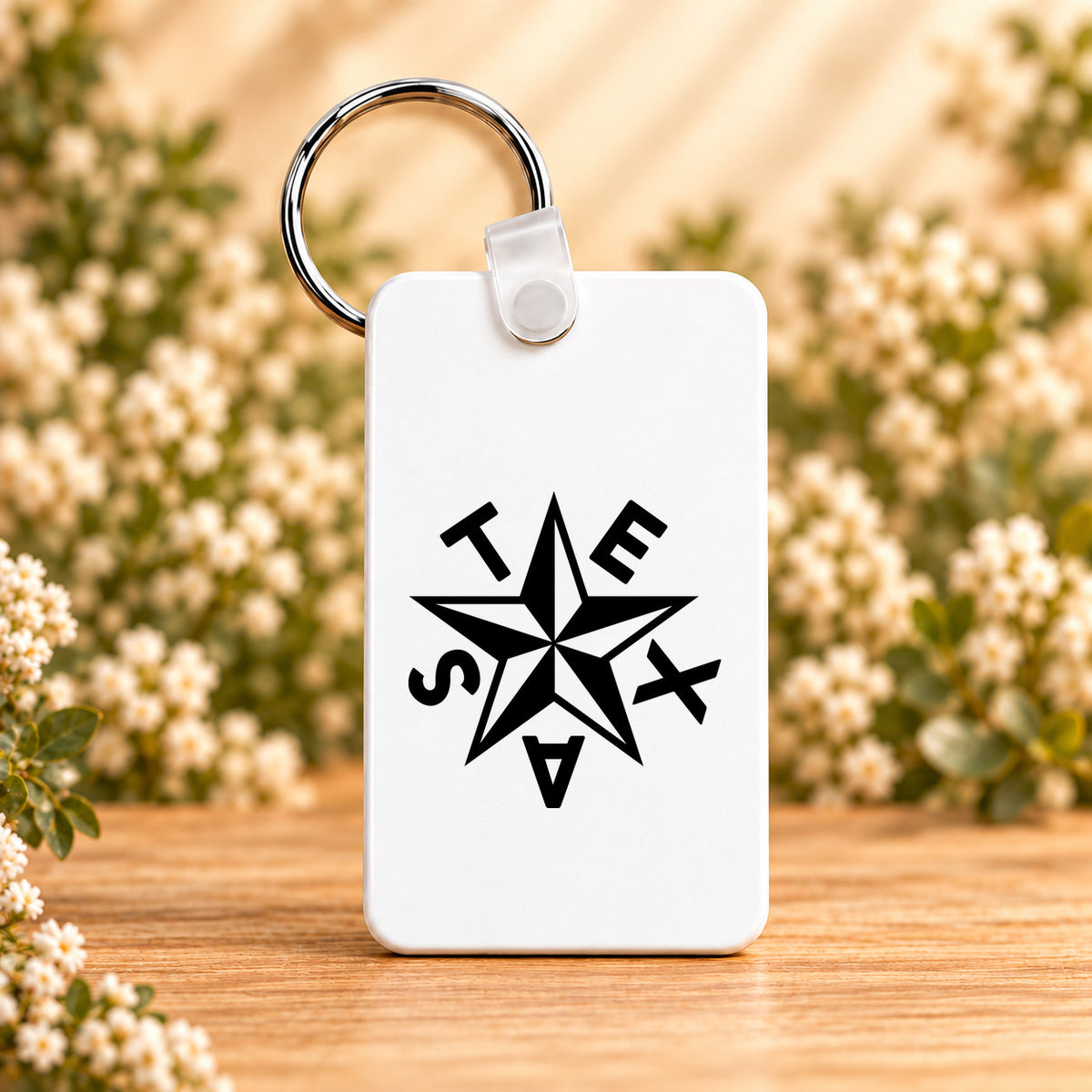 Texas Star — Rectangle Keychain