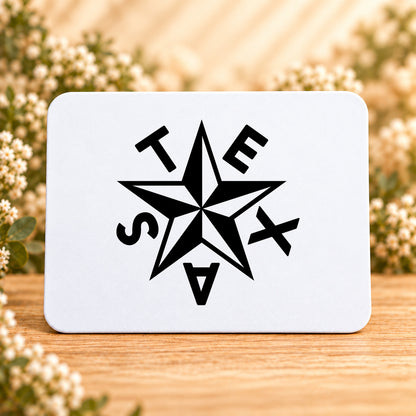 Texas Star — Rectangular Mouse Pad