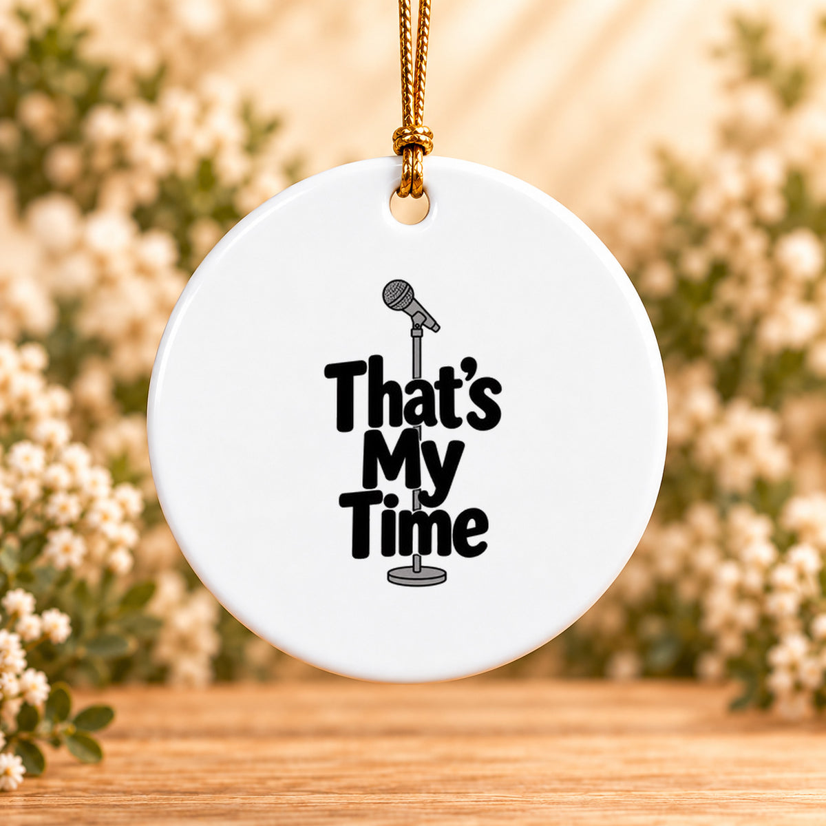 That’s My Time — Round Ceramic Ornament