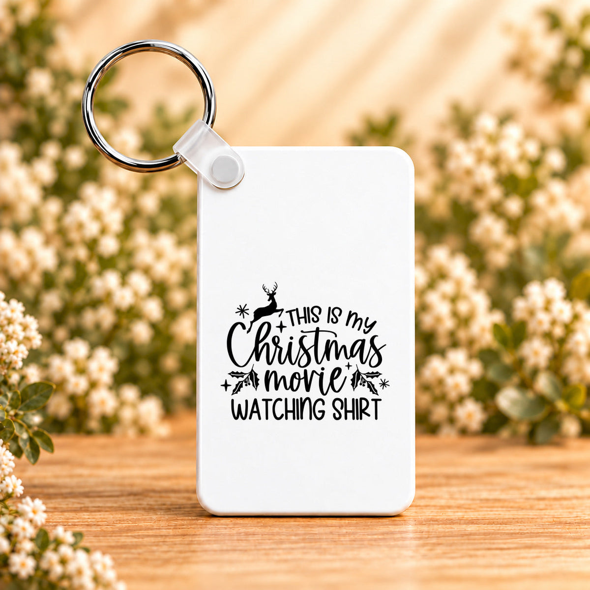 This Is My Christmas Movie Watching — Rectangle Keychain