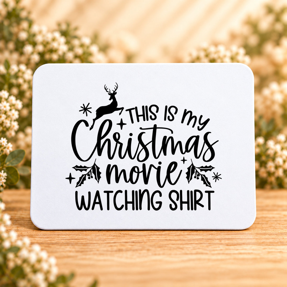 This Is My Christmas Movie Watching — Rectangular Mouse Pad