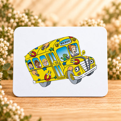 Wahoo School Bus — Rectangular Mouse Pad