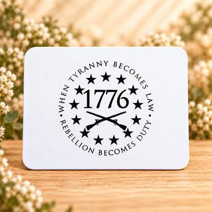 When Tyranny Becomes Law Rebellion Becomes Duty — Rectangular Mouse Pad