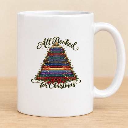 All Booked for Christmas — 11 oz Ceramic Mug