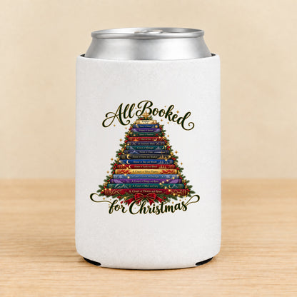 All Booked for Christmas — Regular Can Koozie
