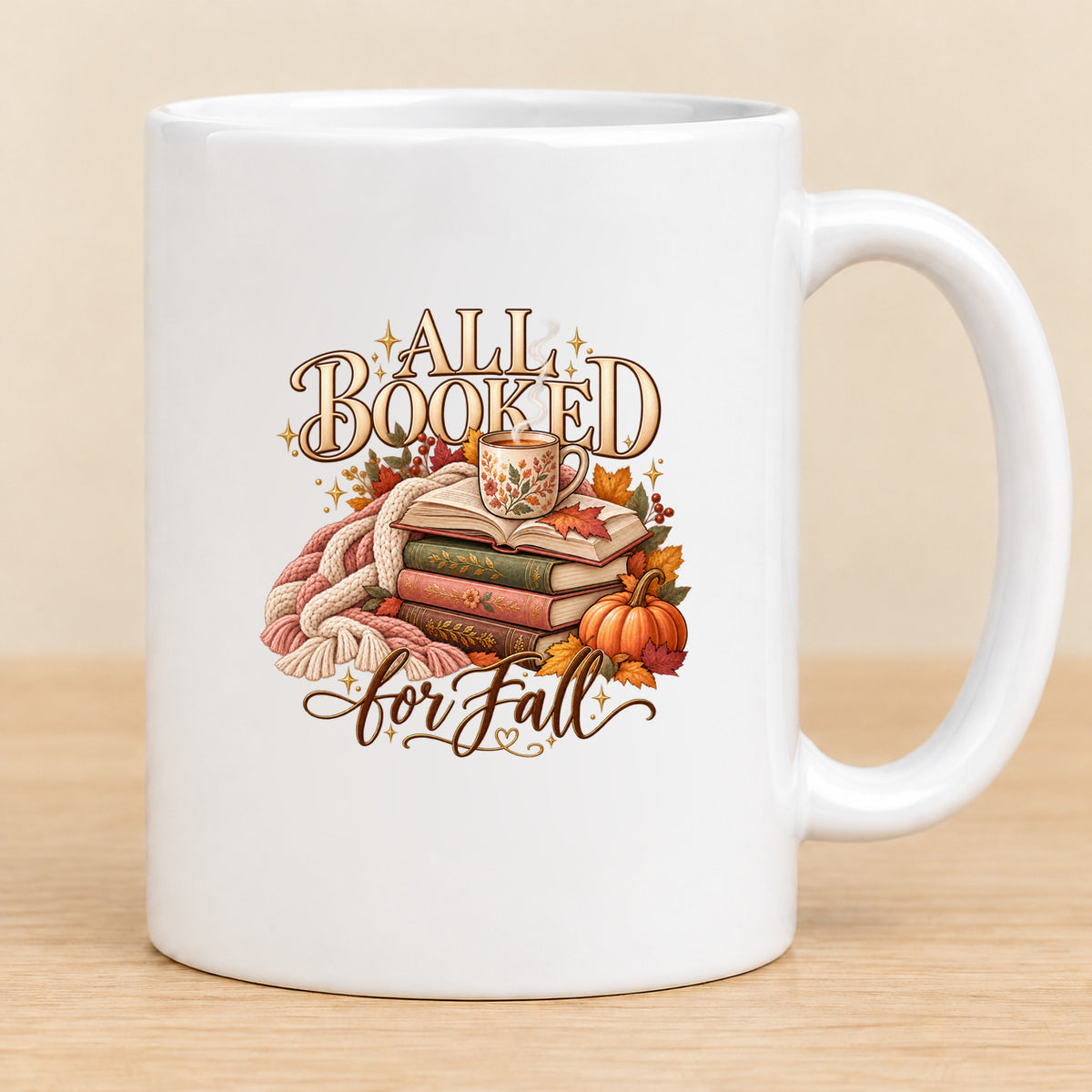 All Booked for Fall — 11 oz Ceramic Mug