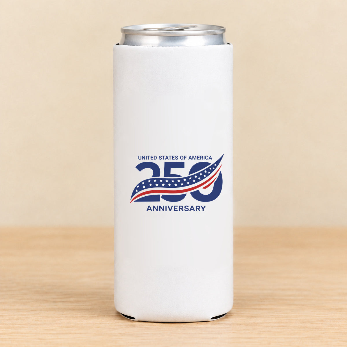 America 250th Anniversary — Slim Can Koozie