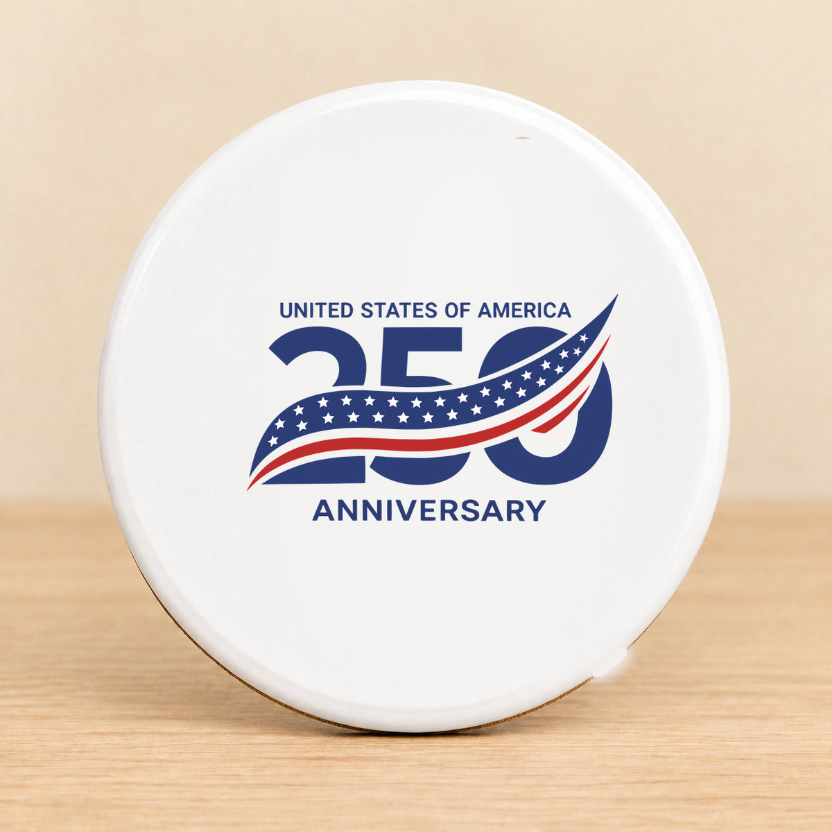 America 250th Anniversary — Round Ceramic Coaster