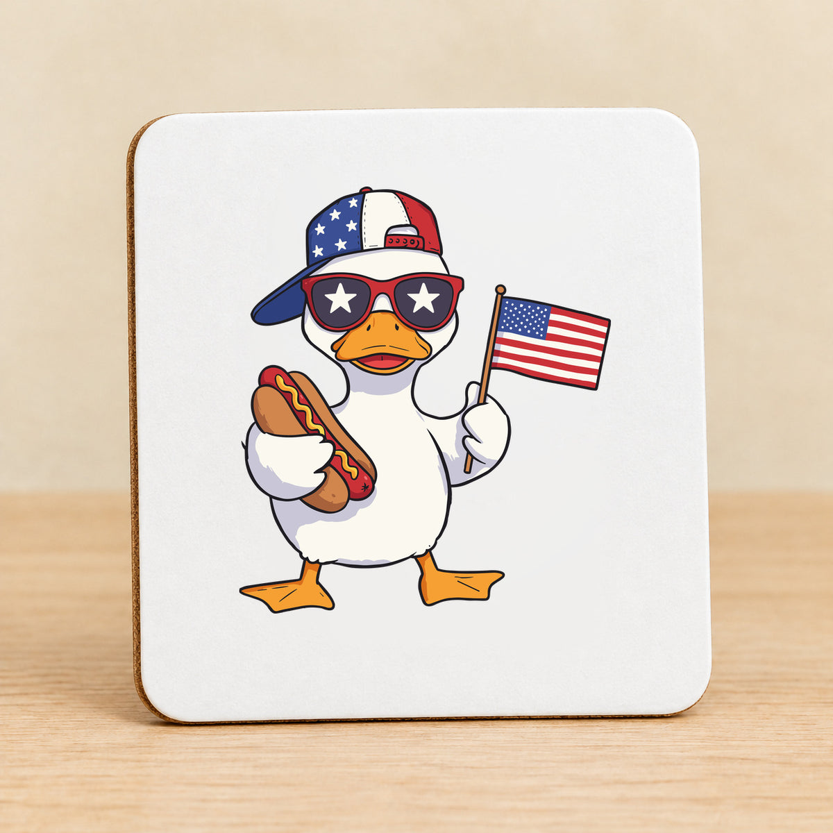 American Duck — Square MDF Coaster