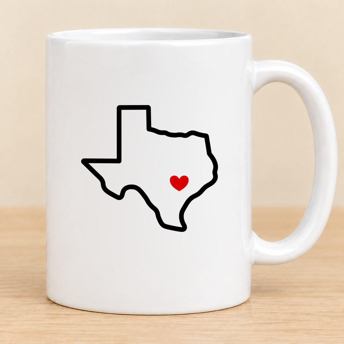 Austin Texas Home Heart — 11 oz Ceramic Mug
