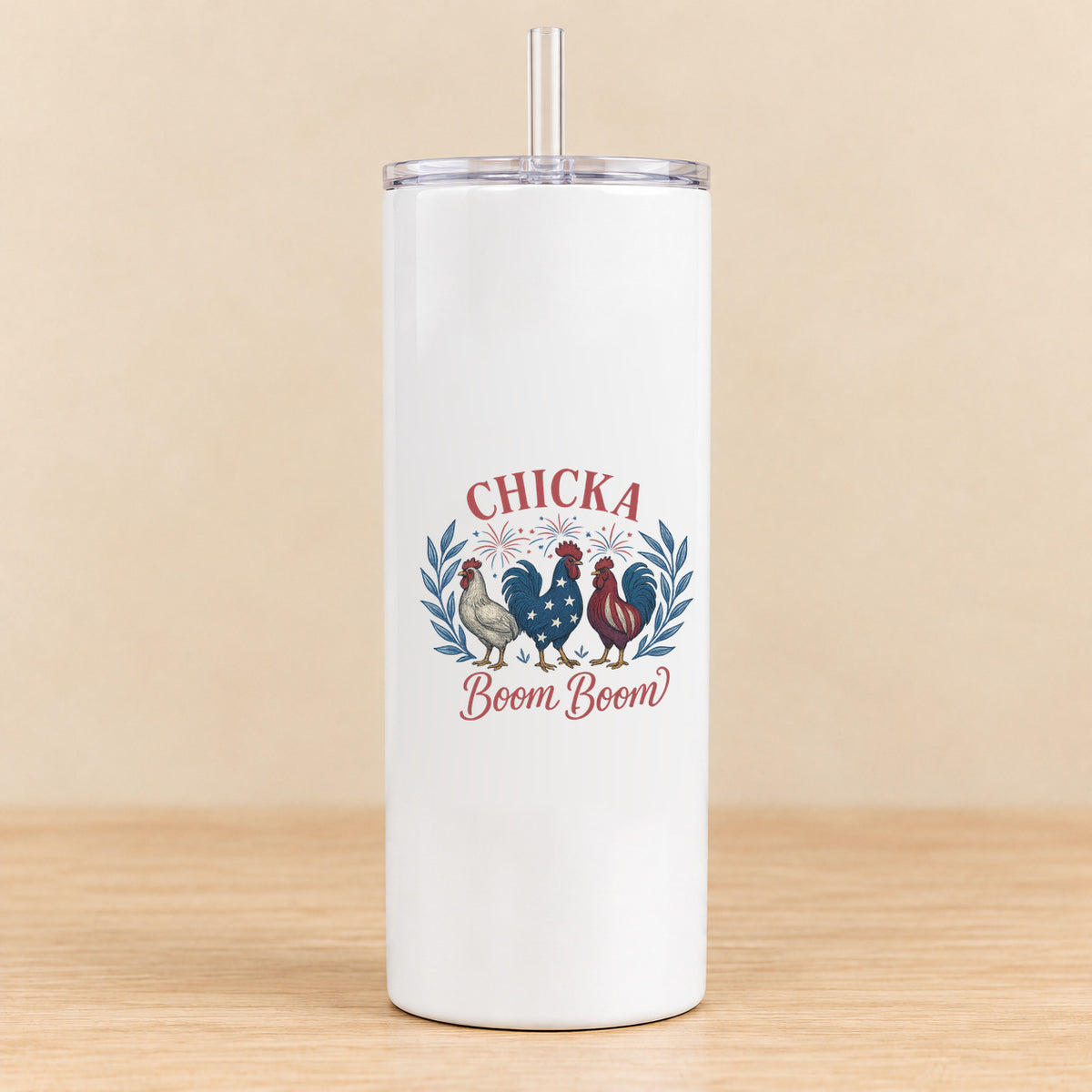 Chicka Boom Boom — 20 oz Skinny Tumbler